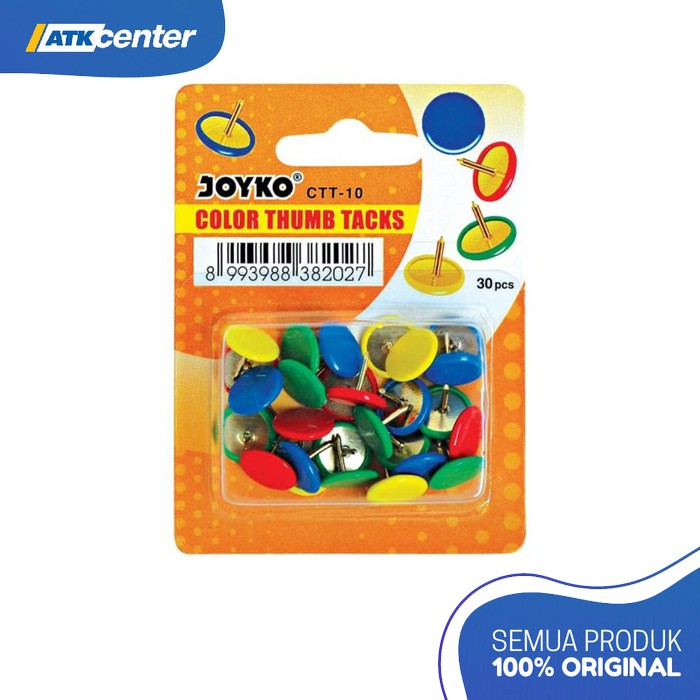 

Push Pin / Thumb Tack / Pines Warna Joyko CTT-10