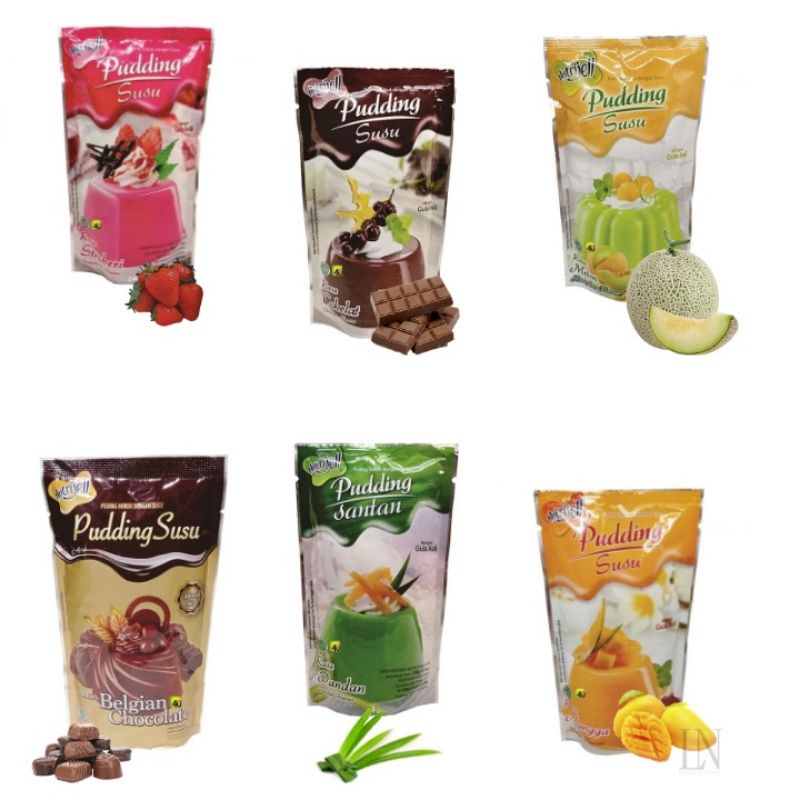 

PUDDING Susu Nutrijell Buah / Cokelat