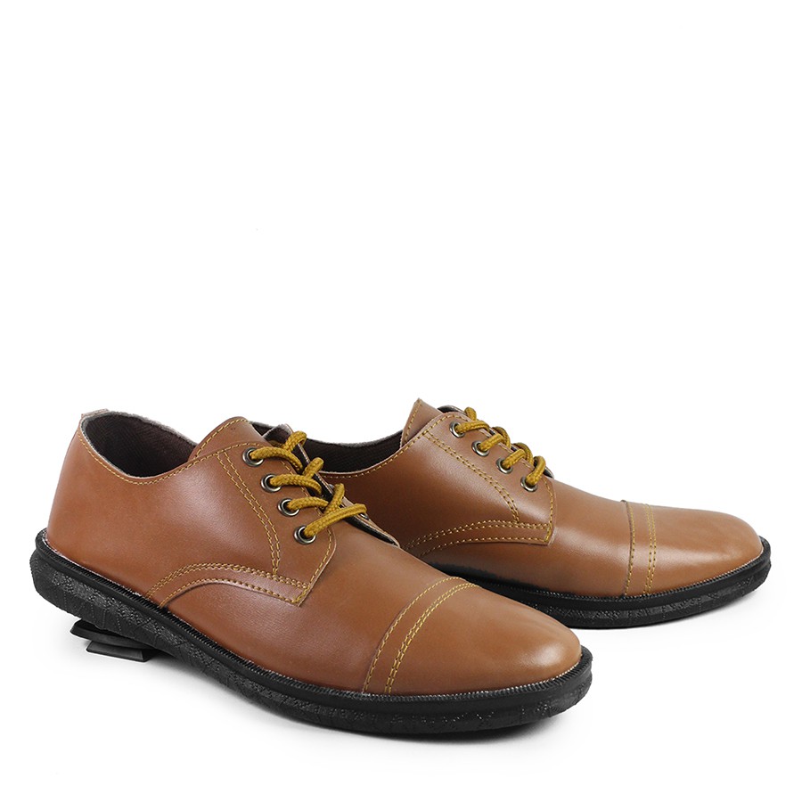 MS SHOP - DISKON GILA !! Sepatu Pria Kickers OX TAN Formal Kasual Laki Bertali Kerja Kondangan Cowok