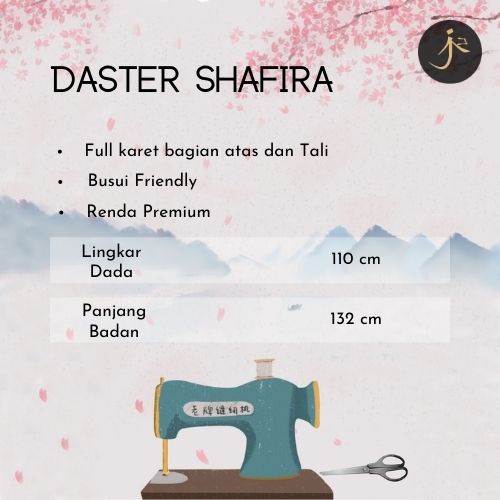 DASTER SHAFIRA Rayon viscose premium DASTER