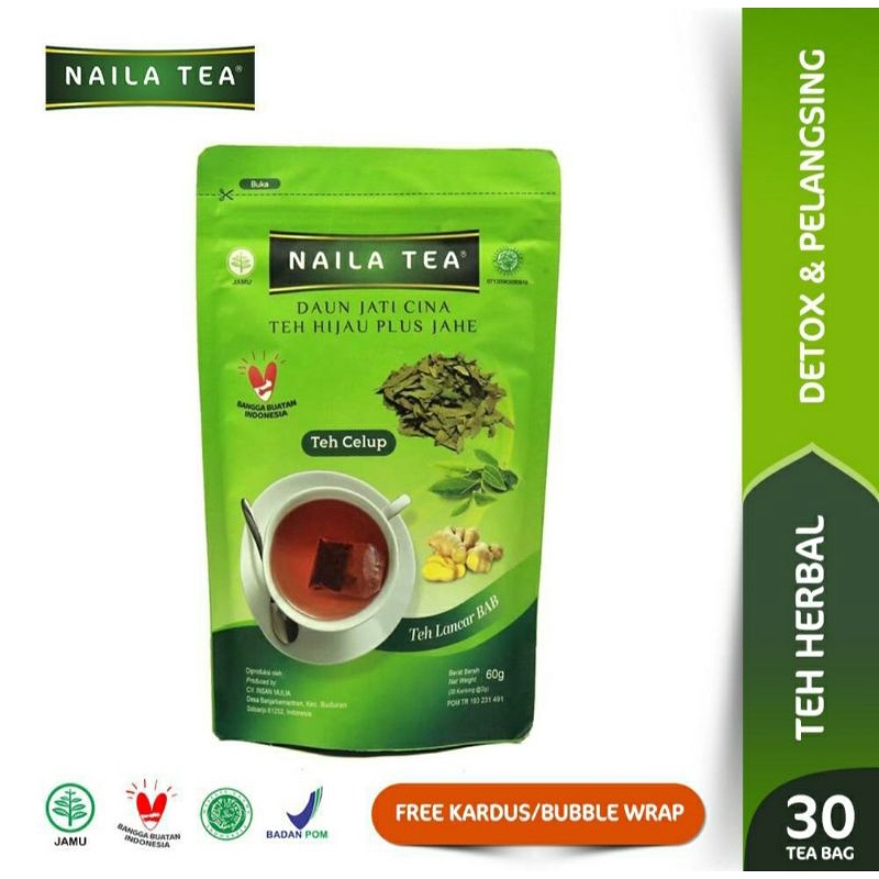 

Teh Peluntur Lemak Naila Tea Daun Jati Cina 60gr
