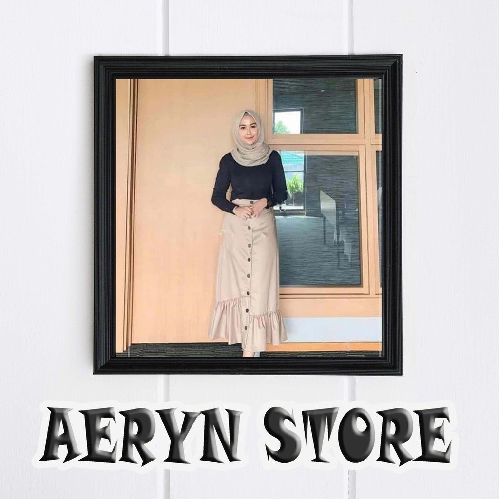 Gamis Wanita/Fashion Muslim Rok Panjang Wanita Rok Bahan Terbaru Sasa Skirt/Busana Muslim/Kaftan