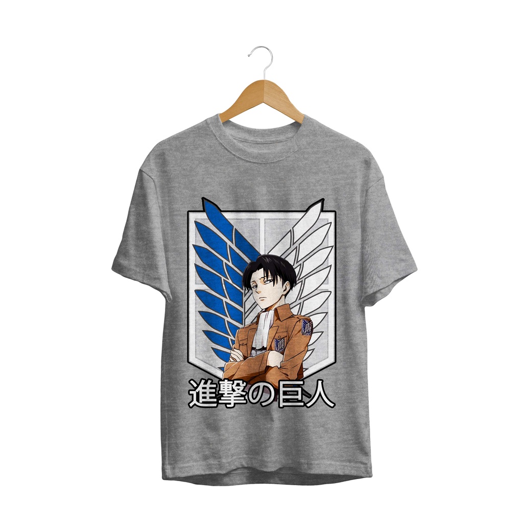 KAOS DISTRO ANIME SERIES LEVI ARROGANT ACKERMAN ATTACK ON TITAN SNK PREMIUM