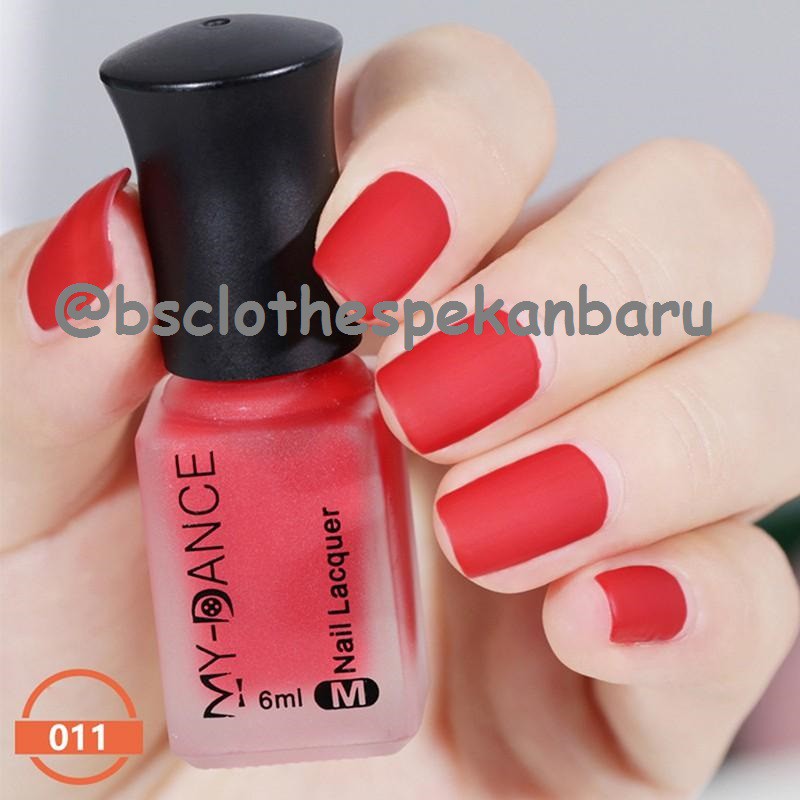 [PKU] Kutek Matte Satin Nail Art Matte Nail Polish Cat Kuku Wanita My-Dance Kuku Palsu