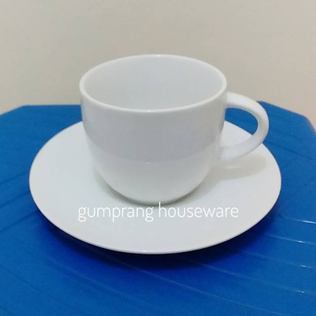 Cangkir keramik porcelain putih  polos cangkir teh teacup  