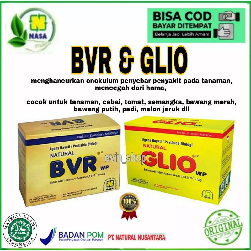 Glio dan BVR/glio nasa/BVR/PAKET OBAT HAMA/PEMBUNUH HAMA TANAMANobat hama cabe/obat hama bawang/padi