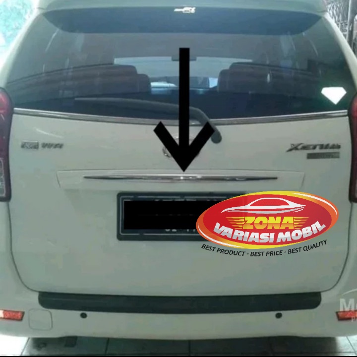 List trunk lid kecil / back list bagasi All New Avanza Xenia Veloz 2012 2013 2014 2015 chrome
