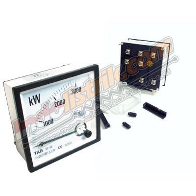 idn.s387 Kilo Watt Meter 3P3W 96x96 Analog TAB KW Meter Kualitas