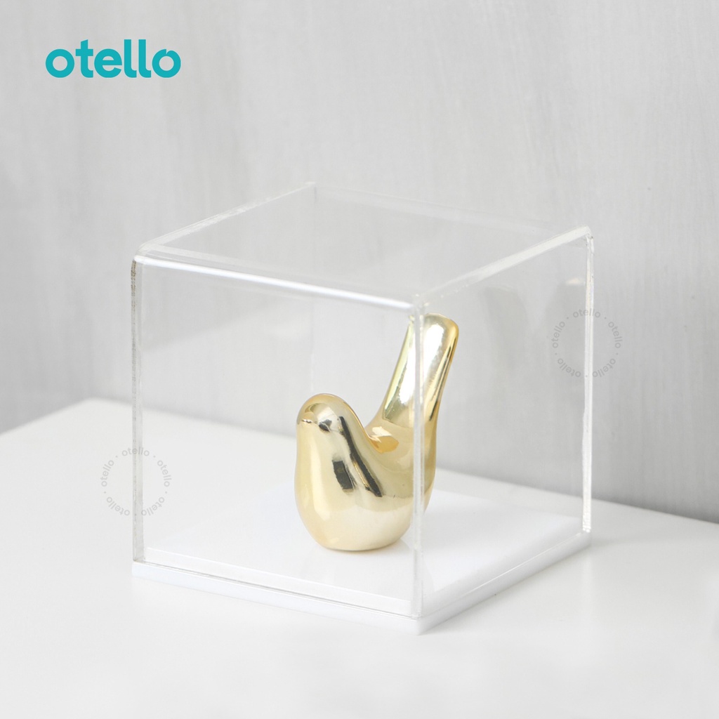 Otello Custom Size Box Display Akrilik Showcase Acrylic Kotak Kubus Persegi Kustom Request Ukuran Tempat Pajangan Organizer Action Figure Toy Diecast Aklirik Minimalist