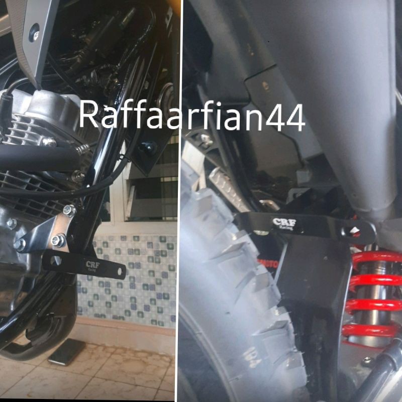 Dudukan plat nomor CRF 150 KLX150 d,tracker Braket plat nomor depan KLX150 dudukan plat nopol nomor depan belakng CRF150 bracket plat nomor KLX BF DTRACKER BAHAN TEBAL