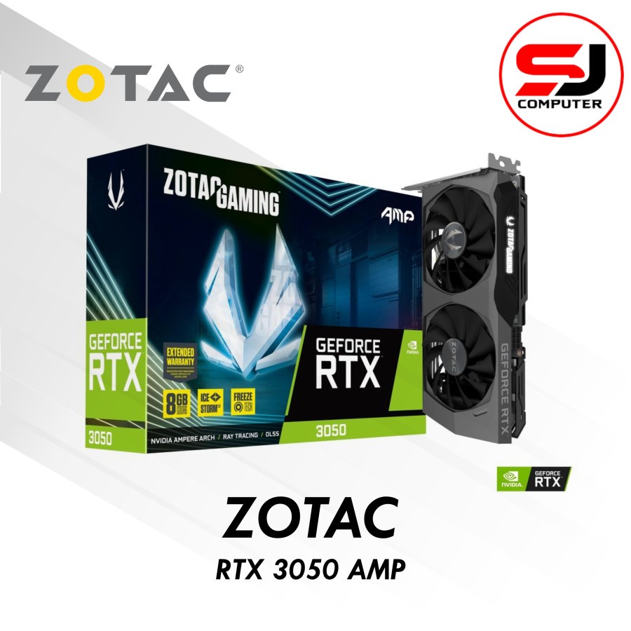 VGA ZOTAC RTX 3050 AMP 8GB DDR6 Nvidia GeForce Gaming rtx3050