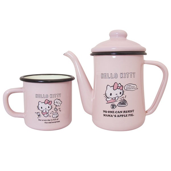 Set Pot Tangan  Enamel Model Hello  Kitty  Shopee Indonesia