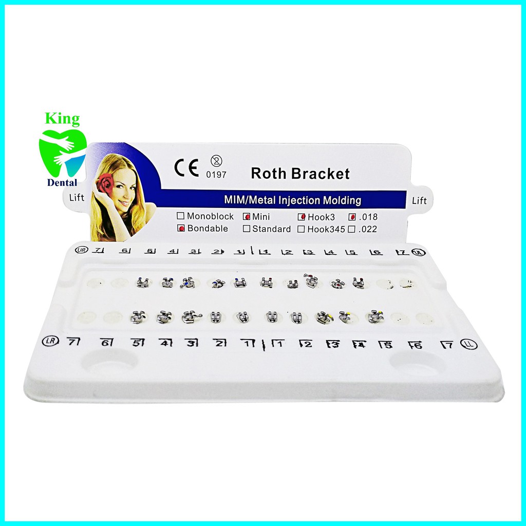 Bracket Metal Gigi Behel Orthoprime Ortho Prime 022 roth