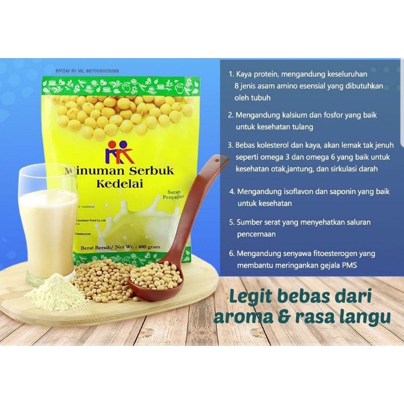 

minuman serbuk kedelai KK soya bean