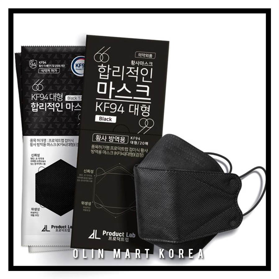 Jual Product Lab KF94 Mask (Black) Shopee Indonesia