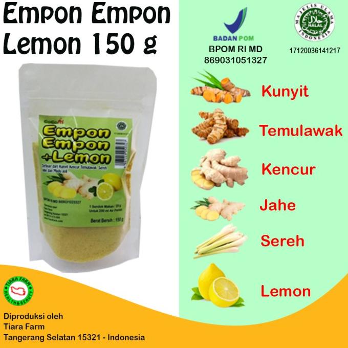 

Promo Awal tahun Empon - Empon + Lemon 150 g Promo Awal tahun