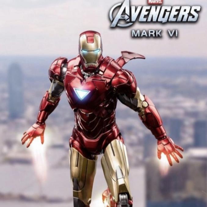 ZD TOYS ORIGINAL MARVEL AVENGERS IRONMAN 2 IRON MAN MARK 6 FIGURE