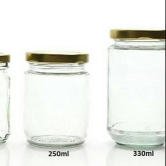 Botol Kaca Silinder Bulat 250ml / BOTOL KACA SILINDER