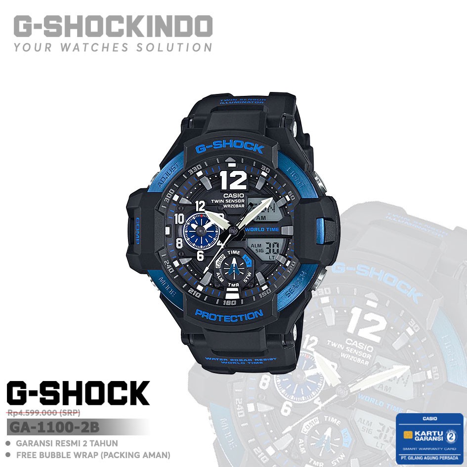 Casio G-Shock GA-1100-2B / GA-1100-2BDR Original