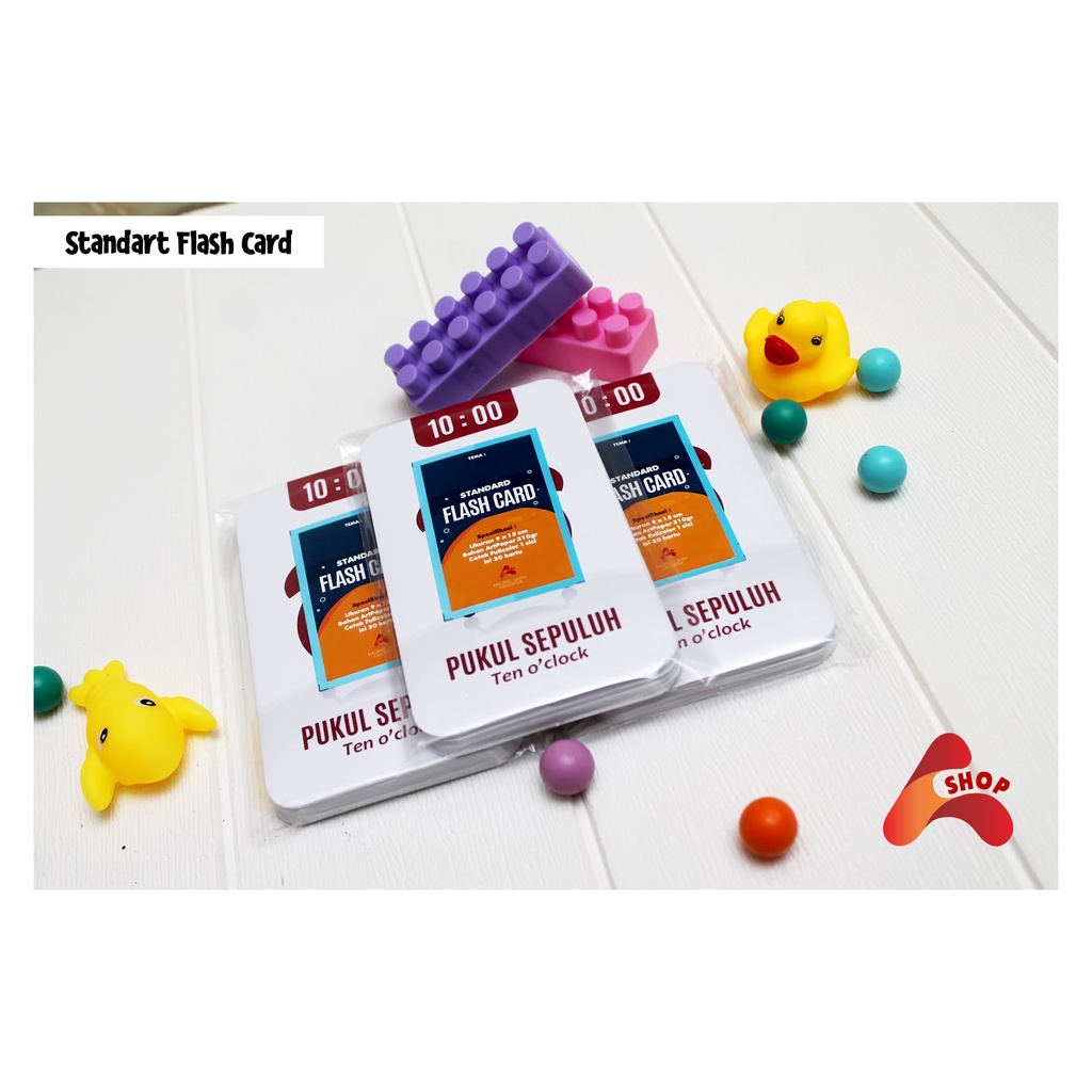 [FLASHCARD MURAH & BESAR MAINAN ANAK] Flash Card Time