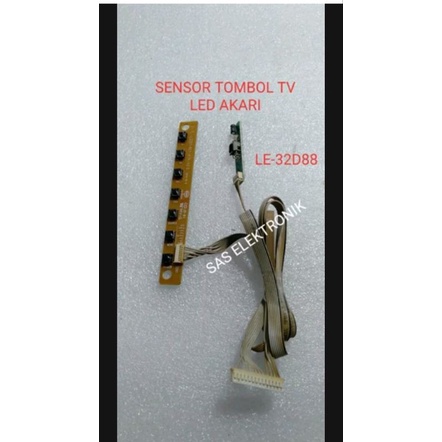 IR SENSOR TOMBOL TV LED AKARI LE32D88 LE-32D88