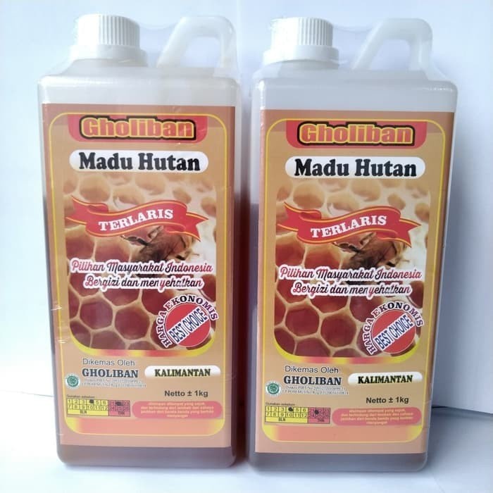 

G02G Madu Hutan Kalimantan Gholiban Plus Bee Pollen Dan Royal Jelly 1 Kg Ds5Gh