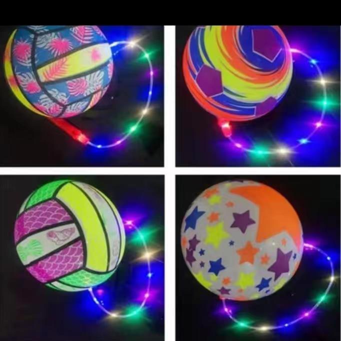 MAINAN BOLA KARET LAMPU MENYALA / MAINAN ANAK-ANAK BOLA LED