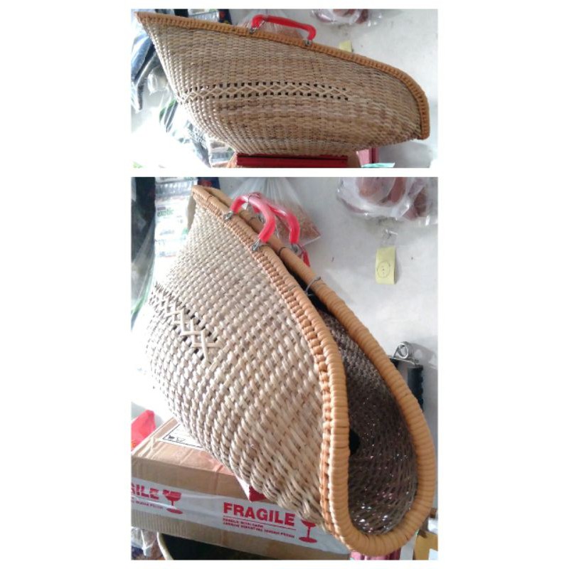 kiso tas ayam premium bahan rotan