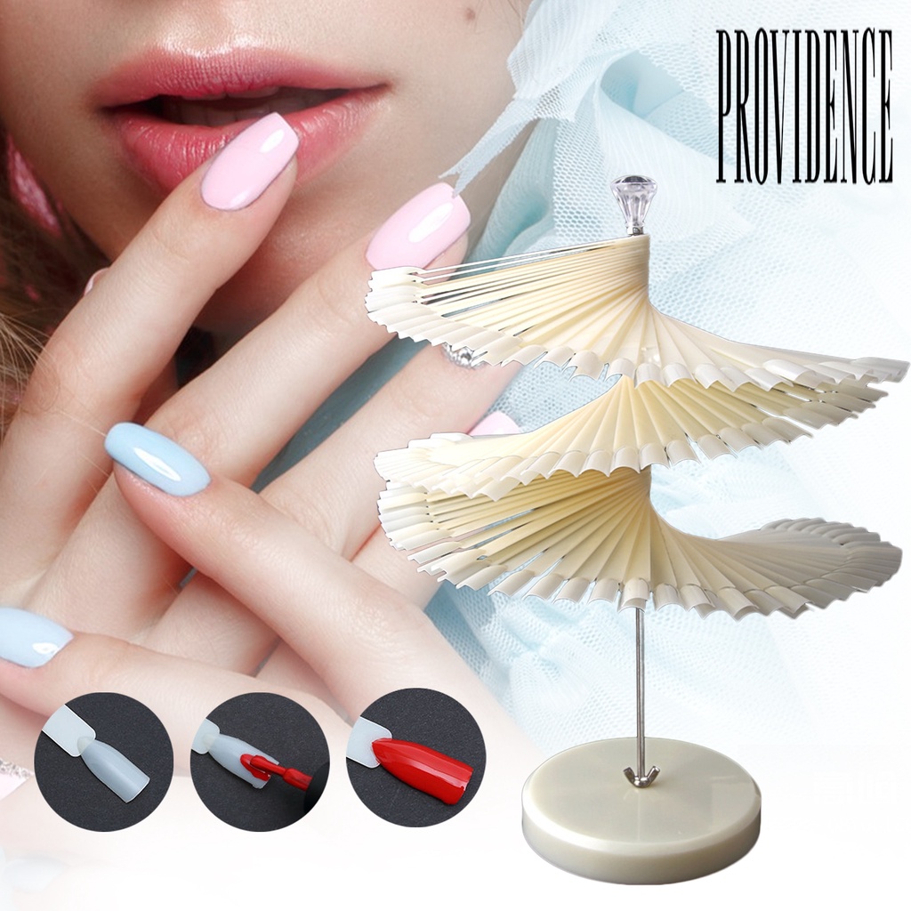 Providence Stand Holder Display Kutek Gel Bahan Plastik Bisa Dilepas / Diputar Reusable Untuk Salon