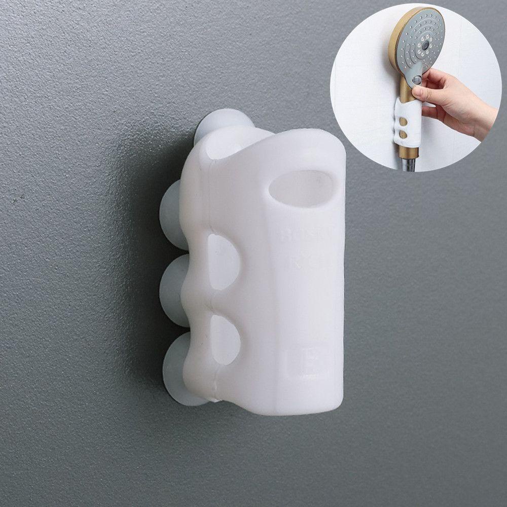 Chookyy Shower Head Holder Vakum Kuat Reusable Suction Cup Adjustable Braket Silikon