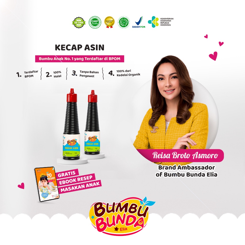 Bumbu Bunda Elia Kecap Asin Organik MPASI