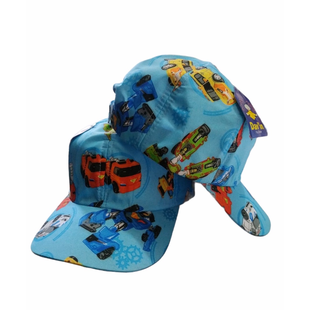 Topi anak anak karakter TOBOT usia 3-7thn/topi anak gaya trendy kartun kekinian/realpict/bisa COD