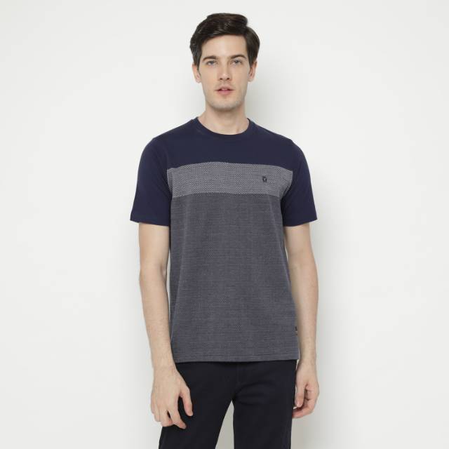 

AXTON Kaos Basic TShirt Pria Katun #XOM004-NAVY