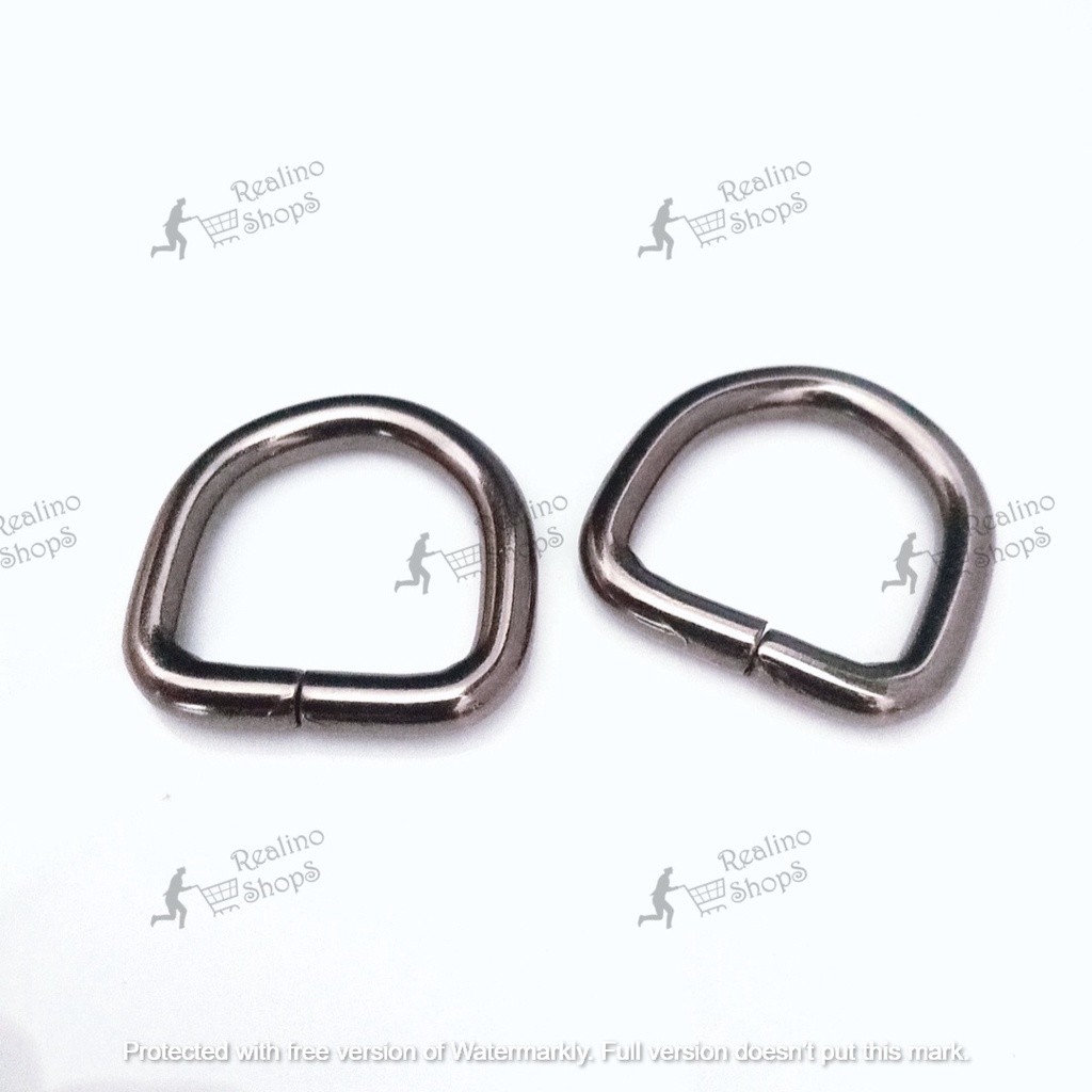 RING D TINGGI - 1.5CM BLACK NEKEL (KUALITAS B) - AKSESORIS TAS