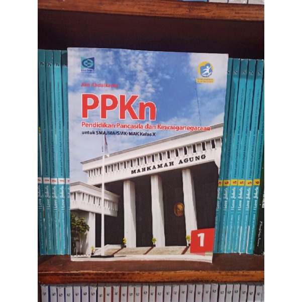 BUKU BEKAS PPKN PKN KELAS 1 10 X SMA GRAFINDO KURIKULUM 2013