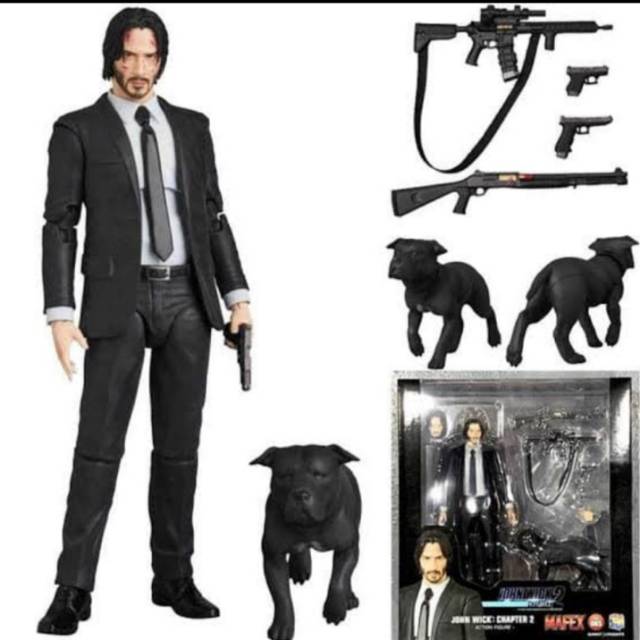 Mafex John Wick Keanu Reeve Parabellum Figure