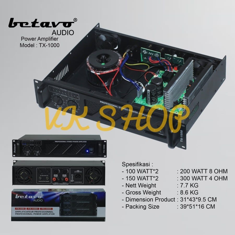 Power Amplifier Betavo TX 1000 Betavo TX1000 Original