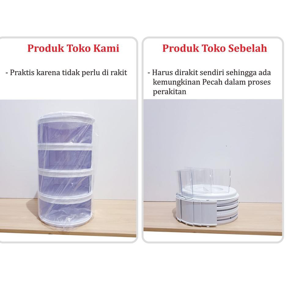 Modern.. TUDUNG SAJI SUSUN RAK MAKANAN 4 SUSUN FOOD COVER TAHAN PANAS MG900