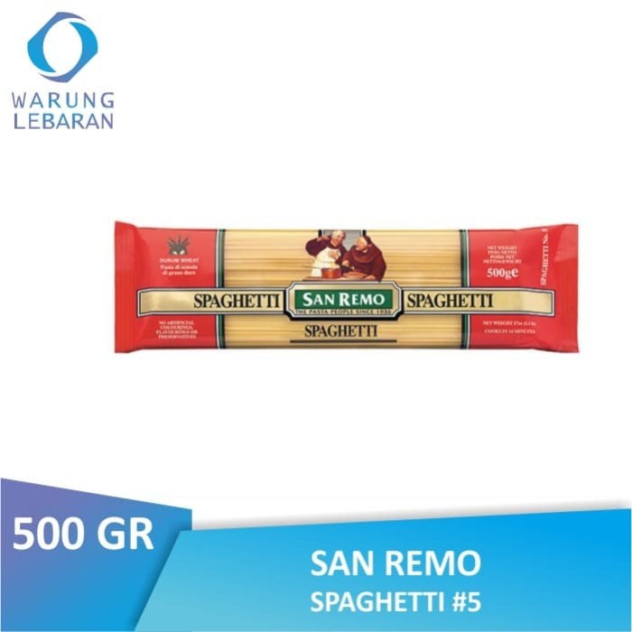 

PASTA-ANEKA- PACK SAN REMO SPAGHETTI #5 500 GR -ANEKA-PASTA.