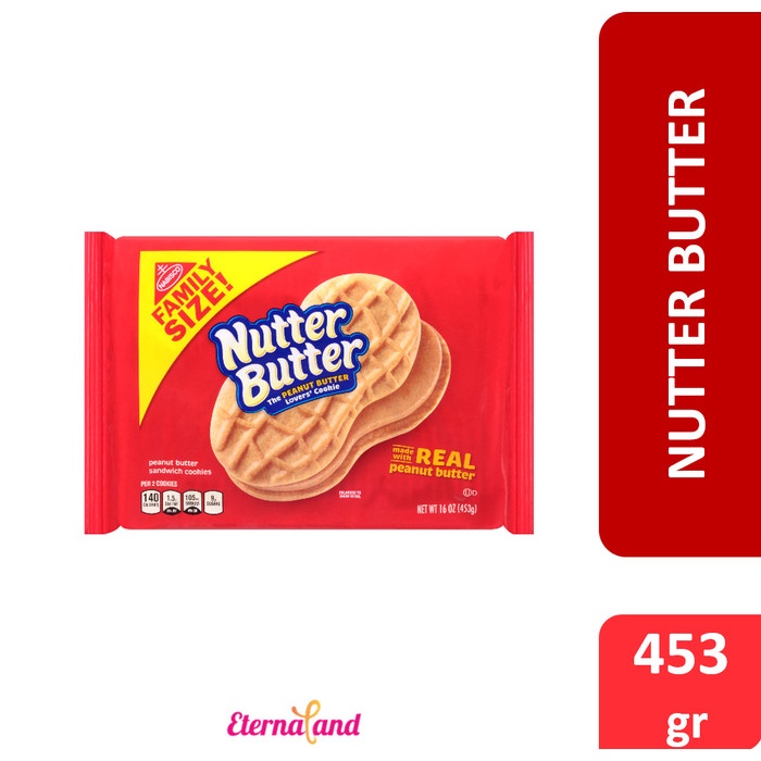 

⭐ COD ⭐ Nutter Butter Biscuit Cracker - peanut butter snack impor - Disc-28 Oktb