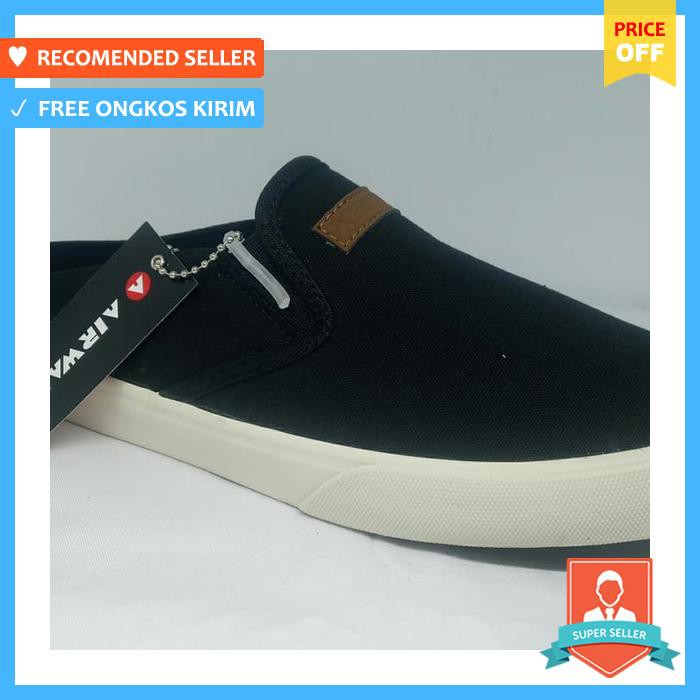 Sneakers Pria - Sepatu Sneaker Original Airwalk Jase Black - Sepatu Pria