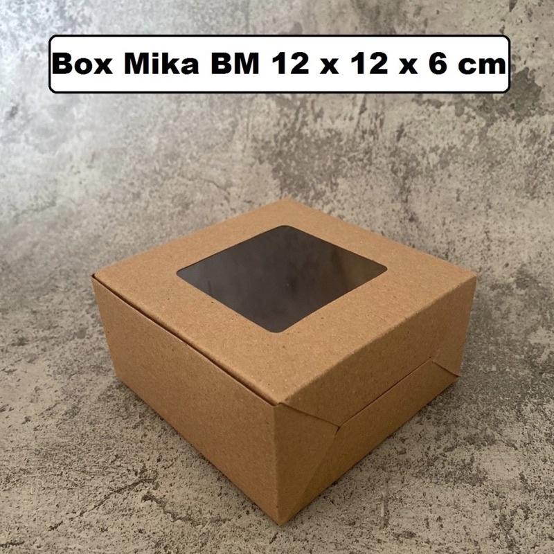 

Box Kraft Mika 12x12x6cm
