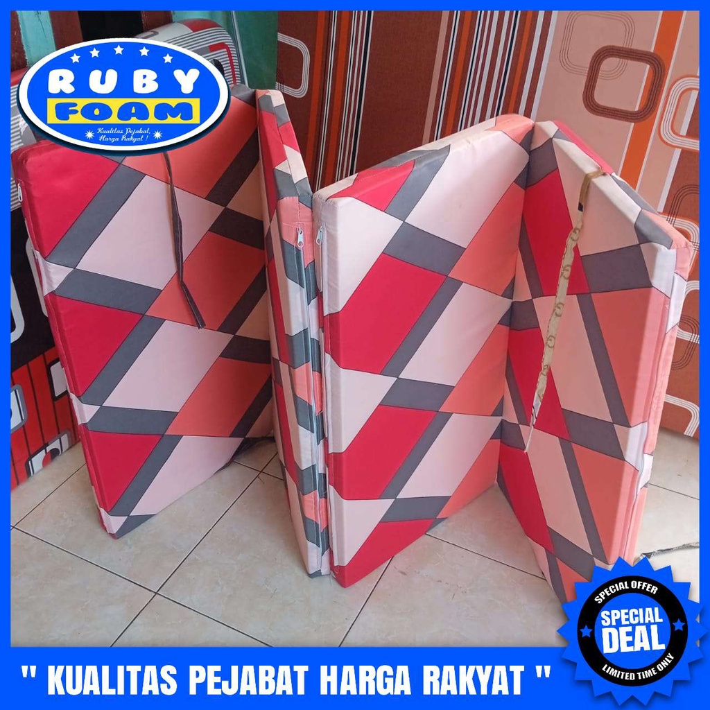 Kasur Lipat Ukuran 200x100x5cm / Kasur Lipat 4 tebal 5cm Kualitas Super Awet