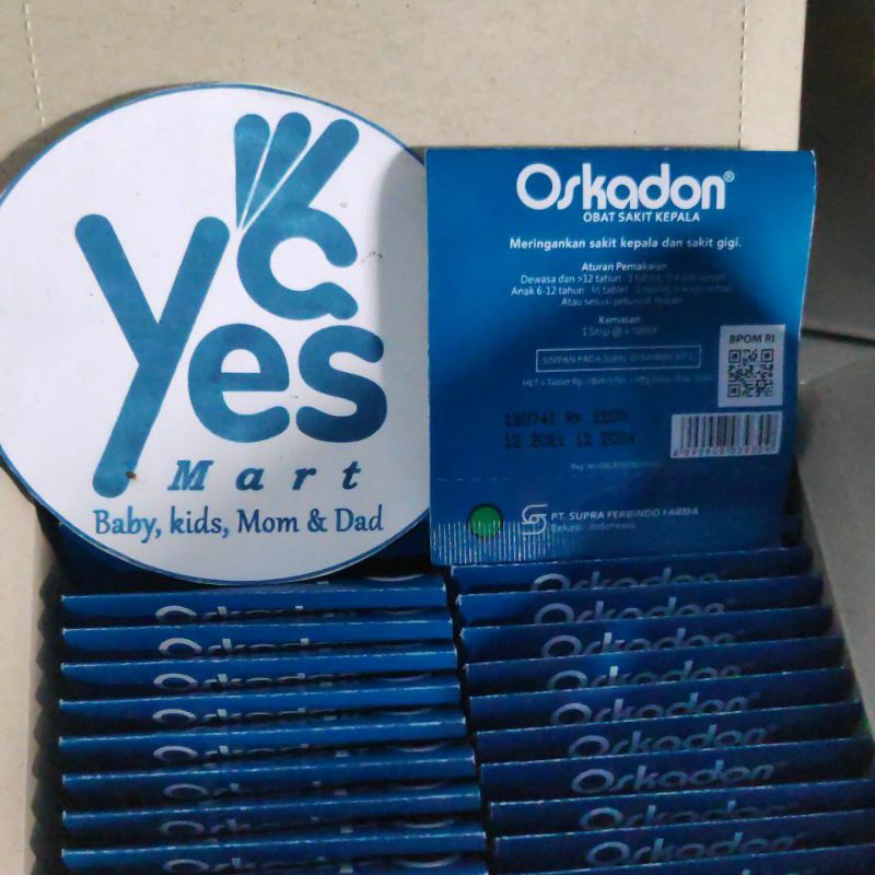 COD Oskadon Obat Sakit Kepala gigi nyeri otot 1 Strip 4 Tablet Paracetamol demam
