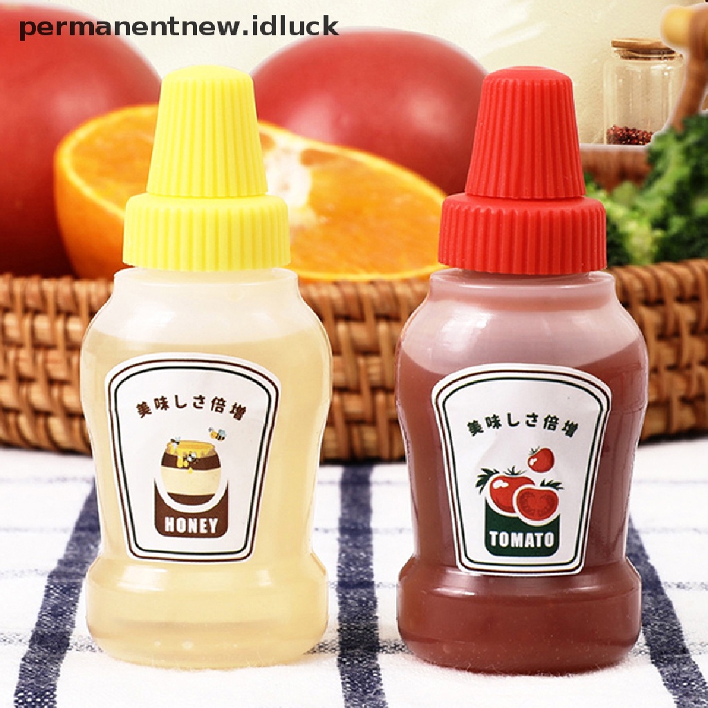 2 Pcs Botol Wadah Bumbu Saus Tomat Salad Mini Portabel