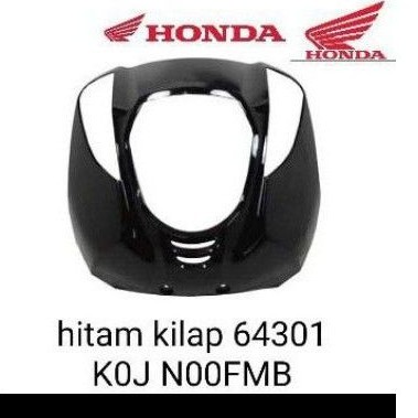 Tameng depan honda Genio atau cover fr stop warna hitam ori honda