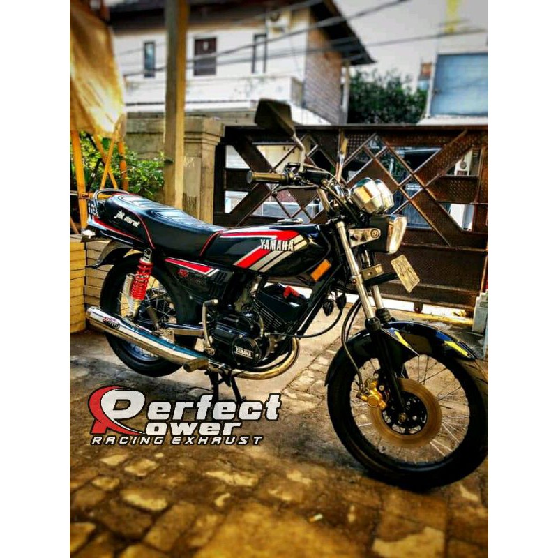 Knalpot Rx king Rx spesial Standar Racing Chrome Anti karat PerfectPower original-3