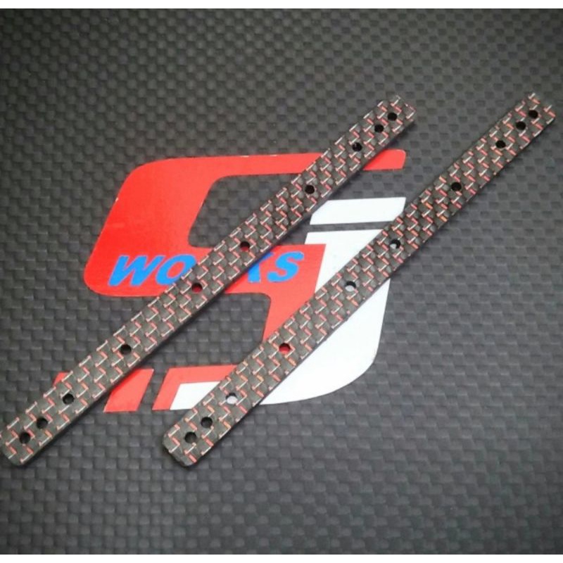 Rep Tamiya 95008 HG Carbon reinforcing plate Red Lame