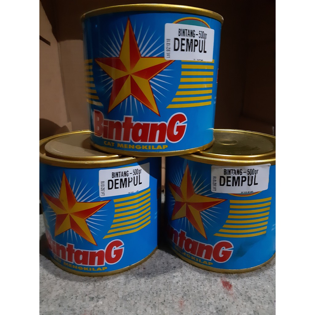 Dempul Kayu cap Bintang 500gram