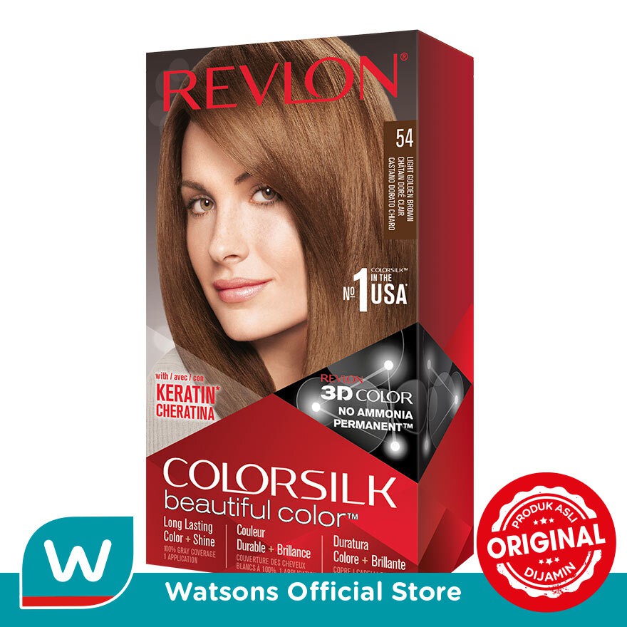 Revlon Colorsilk Beautiful Color (Hair Color) Light Golden Brown 54